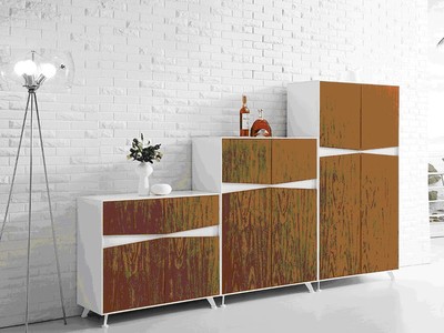 优质华旦WM6R302H双胡桃实木文件柜 武汉华旦时尚办公家具的超值之选